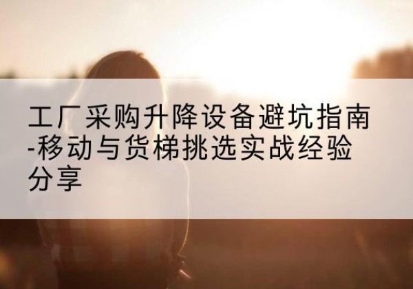 岳阳移动式升降机怎么选-工厂采购升降设备避坑指南-移动与货梯挑选实战经验分享